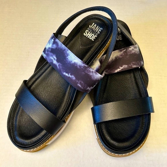 Jane and The Shoe Melody strap sandals NWOB Sz-9. E - Picture 2 of 6